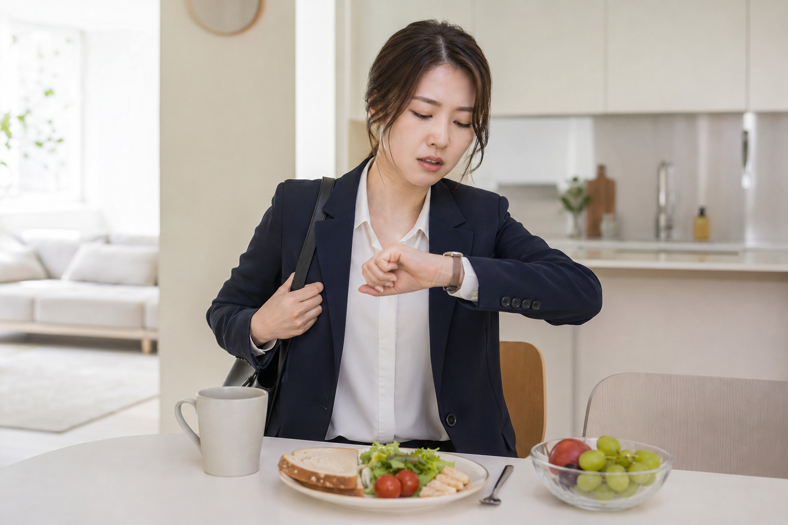 아침을 거르거나, 건강 챙길 시간이 없어요